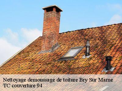 Nettoyage demoussage de toiture  bry-sur-marne-94360 TC couverture 94