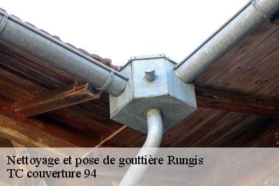 Nettoyage et pose de gouttière  rungis-94150 TC couverture 94